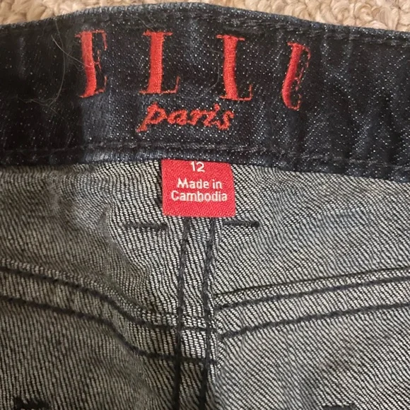 Elle dark wash jean shorts - Picture 4 of 6